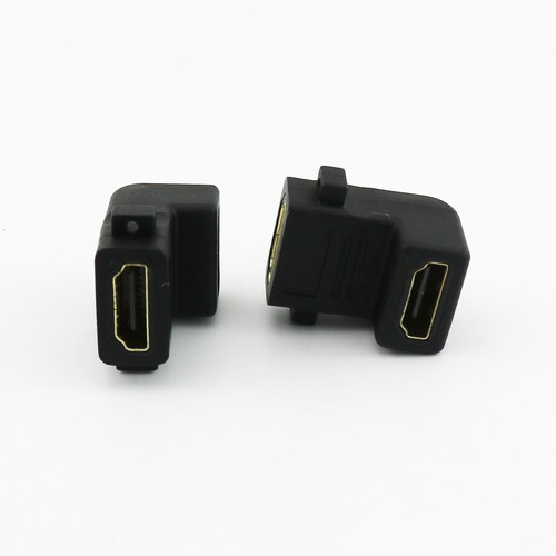 HDMI-compatible Female to HDMI-compatible Female Wall Plate Right Angle Adapter - Picture 7 of 7