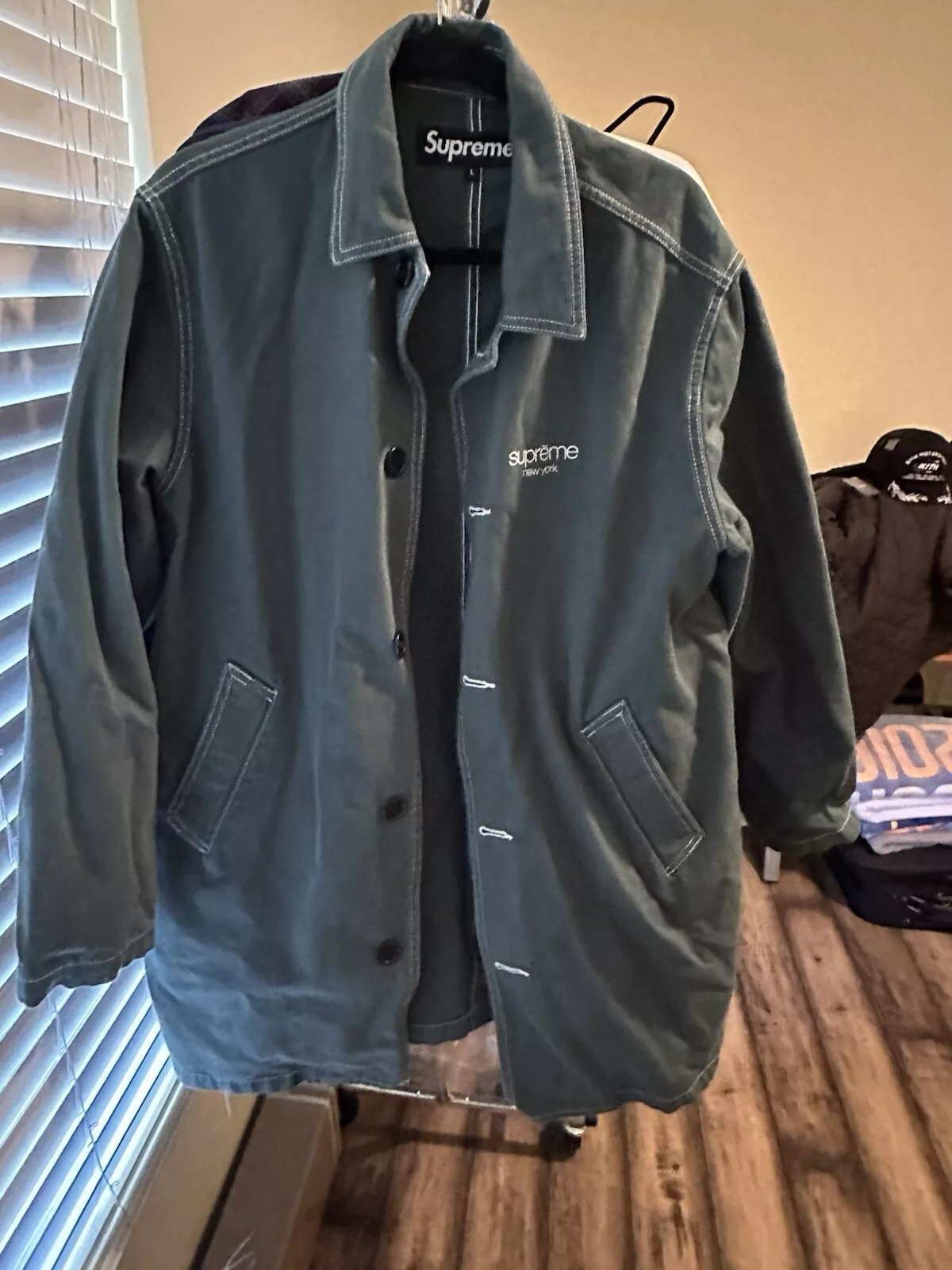 Trench manteau coton suprême taille L très bon état pas de défauts 