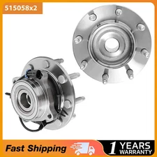Pair Front Wheel Bearing Hub fits Chevy Silverado GMC Sierra 2500 HD 4WD 515058