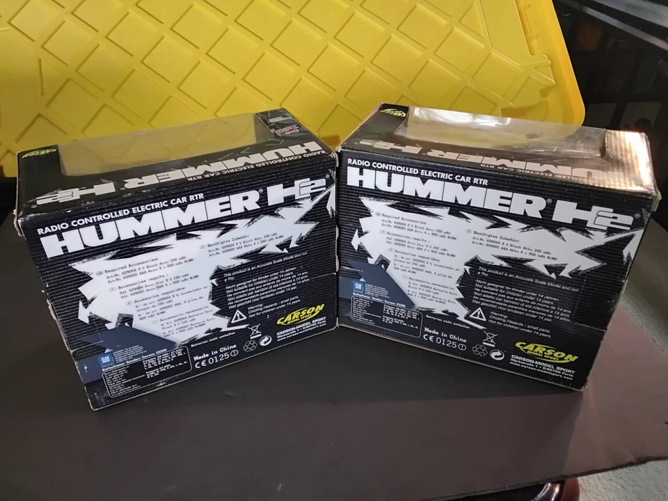 XMODS 2 HUMMER H2 RED AND YELLOW CARSON XMODS NEW #C5* - Image 3 of 4