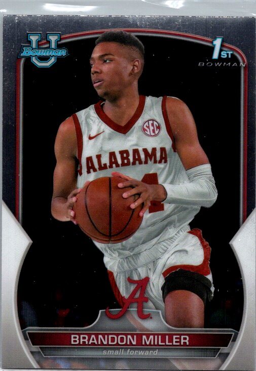 2022-23 Bowman University Chrome #80 Brandon Miller