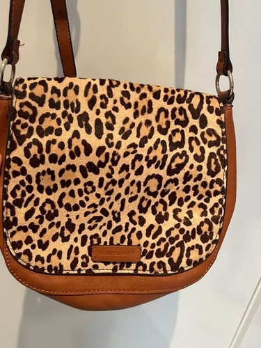 Sportscraft Leopard Pattern Leather Bag - Picture 2 of 4