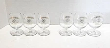 Lot of 6 Courvoisier Cognac 4 oz. Snifter Glasses The Brandy of Napoleon 3 1/4"