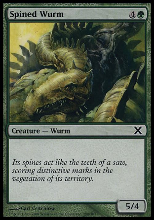 Spined Wurm - 10E MTG - Light Play