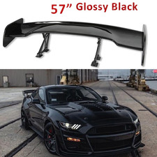 Glossy Black 57 Rear Spoiler Wing Truck Gt-style For Ford Mustang Gt P