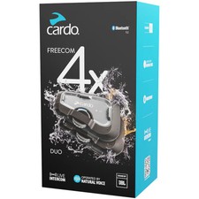 Image of Cardo Freecom 4X Motorbike Bluetooth Intercommunication System Black - Duo Pack