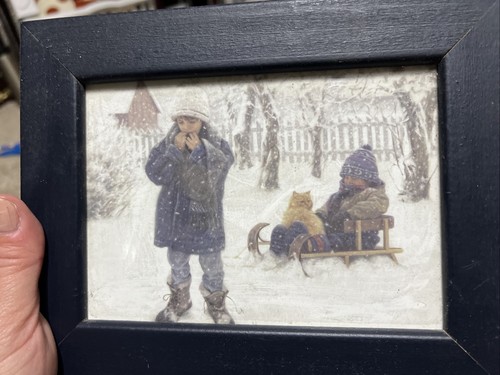 Robert Duncan “Winter's Blanket” Open Edition 4.5” X 6” ( Frame 9x7) - Picture 4 of 4