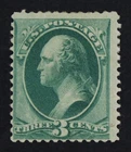CKStamps: US Stamps Collection Scott#184 3c Washington Mint H OG Gum Disturb