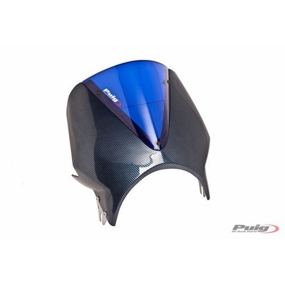 Puig Windscreen Model Vision - Semifairing - Carbon - Screen - Blue 003CA