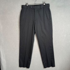Brooks Brothers Madison Fit Gray Dress Pants Mens Size 33 x 30 Wool Blend