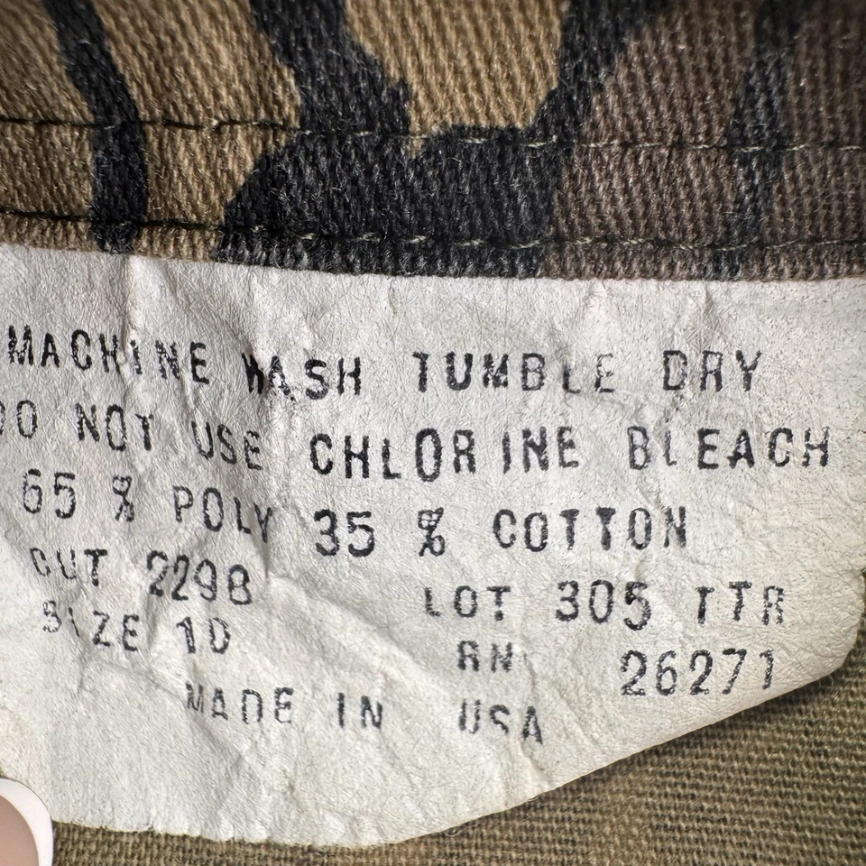 Camisa Camuflada Trebark Vintage Juvenil 10 Hecha en EE. UU. Botón Frontal Exterior Árbol de Caza Foto 4 de 4