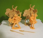 ATLANTIC ROMAN HORSE MADE IN ITALY MARX 60MM 1/32 PLASTIC KNIGHTS TOY SOLDIERS