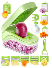 6/8/16Pcs Vegetable Chopper Slicer Cutter Manual Food Grater Kitchen Tool