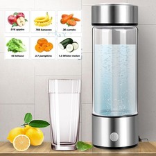 420ml Hydrogen-Rich Generator Alkaline Water Ionizer Bottle Cup Portable Maker