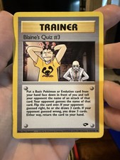 Blaine's Quiz #3 112/132 Gym Challenge Regular on eBay
