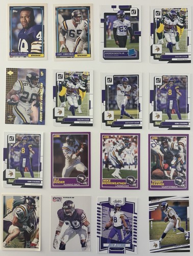 Lote de tarjetas de fútbol americano Minnesota Vikings (191) Panini Donruss, Absolute, puntuación, radiocontrol - Imagen 6 de 6