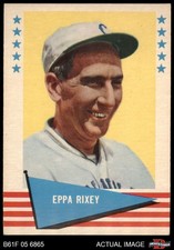 1961 Fleer #71 Eppa Rixey Reds HOF 5 - EX