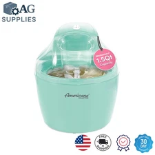 Americana Elite 1.5 Quart Automatic Ice Cream Maker – Mint Treats Made Easy!