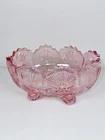 Vintage Pink Carnival Glass Bowl