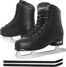Womens Girls Figure Skates Lace Up Comfort Fit Light Ankle Support Ice Ready