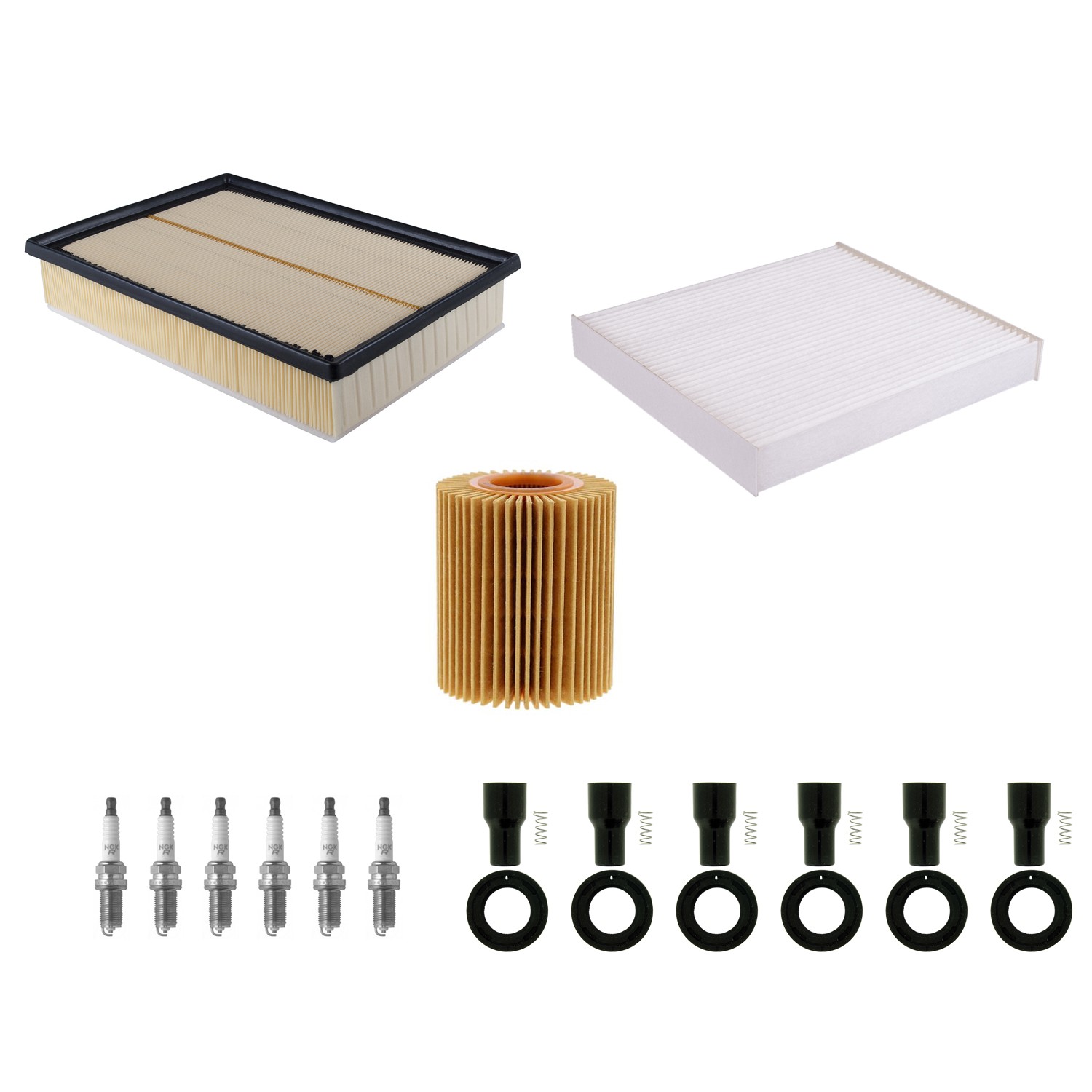 Denso Tune Up Kit NGK 6 Spark Plugs  Boots Kit for Toyota 4Runner 4.0 V6 1GR-FE