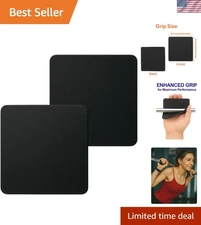 Gym Grip Pads, Weight Lifting Hand Grips, Silicone Rubber Workout Pads for Me...