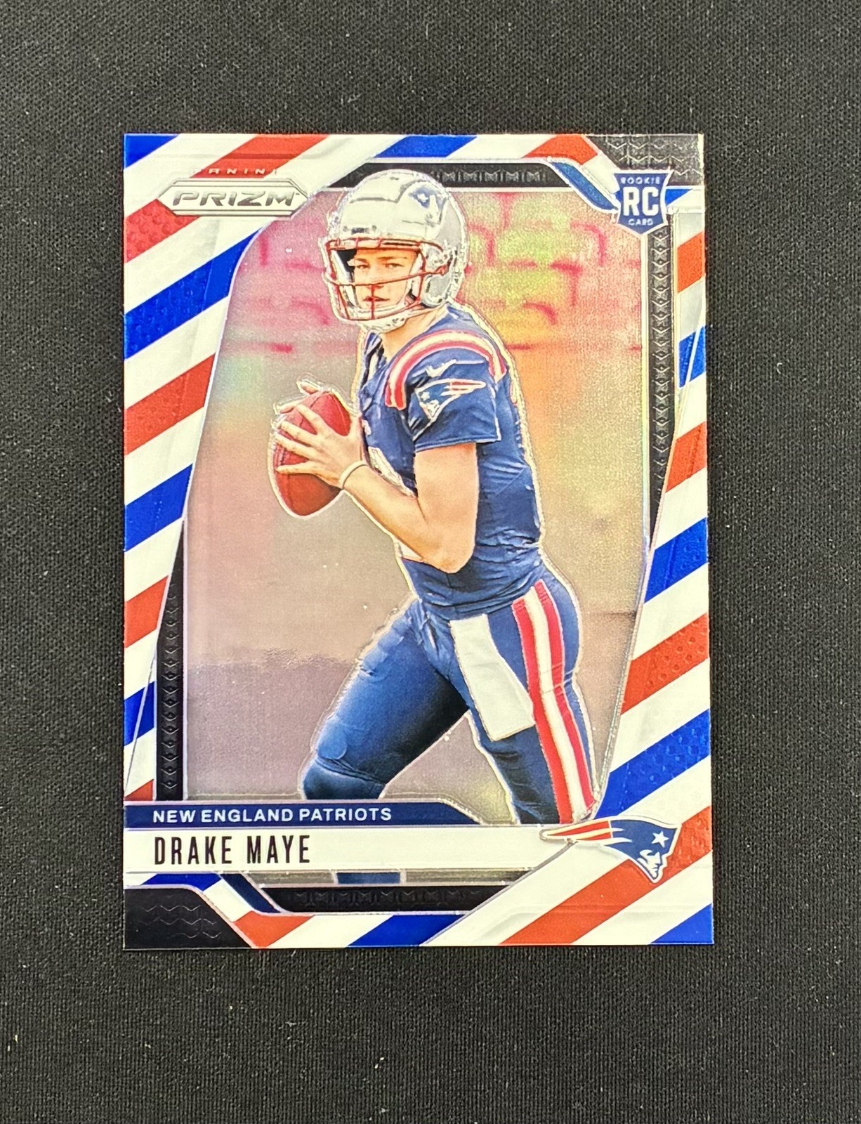 💎2024 Panini Prizm Drake Maye Rookie Red White Blue Clr Match #329 RC Patriots