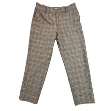 Talbots Pants Women's Size 10 Petite Luxe Wool Slim Ankle Pants Plaid Tailored