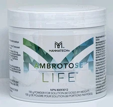 Mannatech Ambrotose LIFE 100g Canister Pure Glyconutrient Immune Supplement 8/26