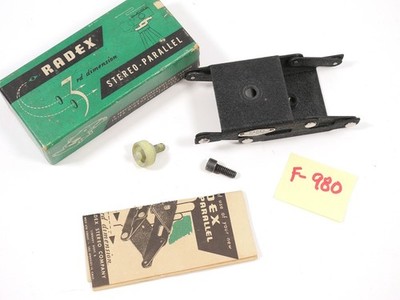 Radex Stereo Parallel Tripod-Mounting Camera Shift Device for Stereo 3D Images