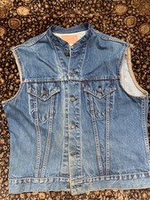 Levi s Big E Type III Denim Vest Motorcycle Vest 60s 70s Mens 42