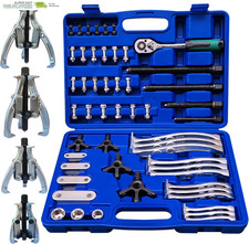 8 in 1 Gear Puller Set, 3" 4" 6" 8" Bearing Pulley Puller Kit, Cr-V Steel 2 Jaw