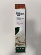 ZILLA REPTILE TERRARIUM LINER GREEN 12x30in 20L/29GAL