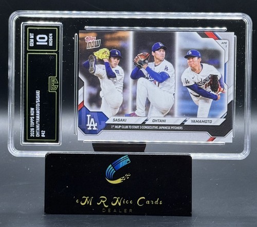 Shohei Ohtani / Yoshinobu Yamamoto / Roki Sasaki [Gold Foil] #42 2026 Topps Now card