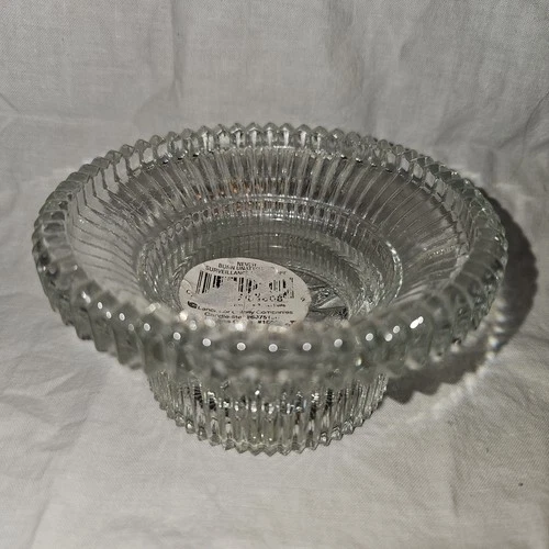 VINTAGE CLEAR BOTTOM FOR A FAIRY LAMP WORKS WITH INDIANA & FENTON