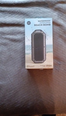 iJoy Beach Bomb Waterproof Bluetooth Portable Speaker Black Gray IP66