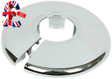 2 X Chrome Effect Plastic Radiator Pipe Collars 28Mm