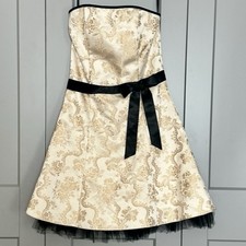 Jessica McClintock For Gunne Sax Strapless Jacquard Mini Dress Women  s Size 7/8