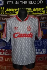 4/5 Liverpool adults 40-42" 1989 football shirt jersey trikot camiseta soccer