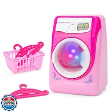 deAO Washing Machine Toy for Kids Dollhouse Furniture Pretend Pla