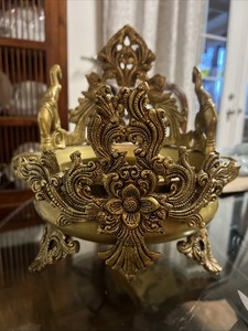 Brass Handcarved Urli Bowl (12 x 11) Decorative Bowl 3.5 Kilograms Home Decor