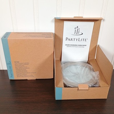 2x Partylite Color-Changing Candle Base P91323 Box Included Set Of 2 Lot