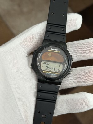 【激レア】CASIO MOON GRAPH デジタル腕時計 稼働品 Casio Moon Graph Black Men's Watch - GMW-15 for sale online | eBay