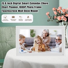 15.6 Inch Digital Smart Calendar Chore Chart Planner Photo Frame Touchscreen