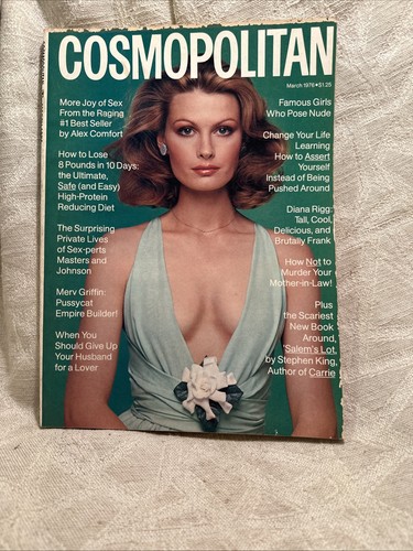 Cosmopolitan Vintage Magazine March 1976 Denise Hopkins Cover Cosmo Ads Prop