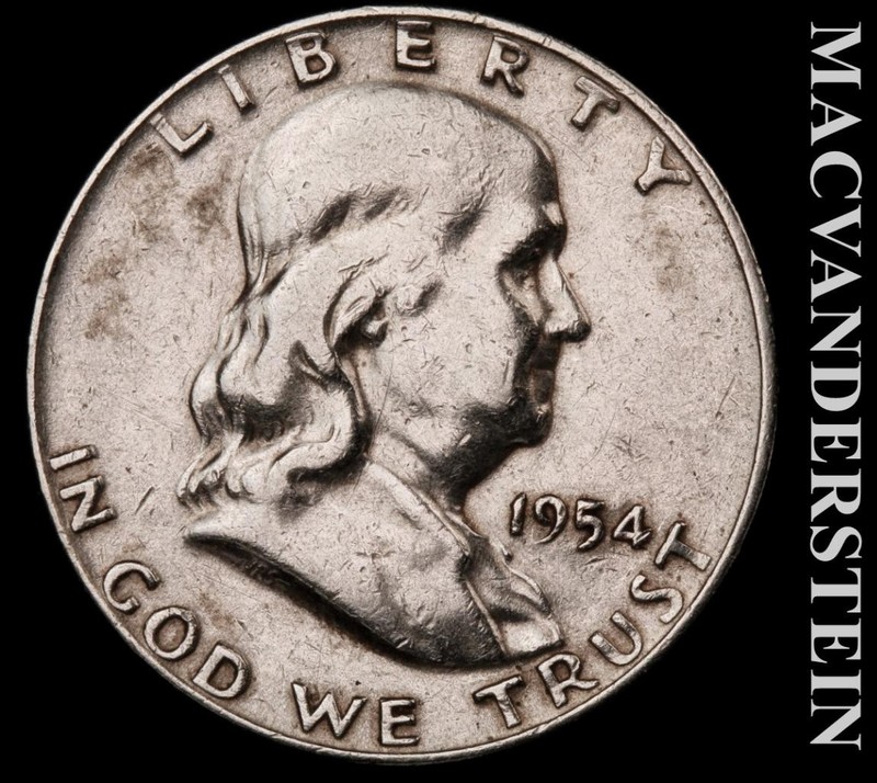 1954-D Silver Franklin Half Dollar - Scarce  Better Date  No Reserve  #L6559