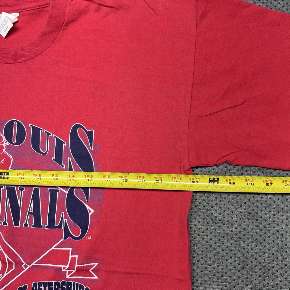 Camiseta vintage 1994 de los Cardenales de San Luis XL San Petersburgo Florida roja para hombre Foto 4 de 4