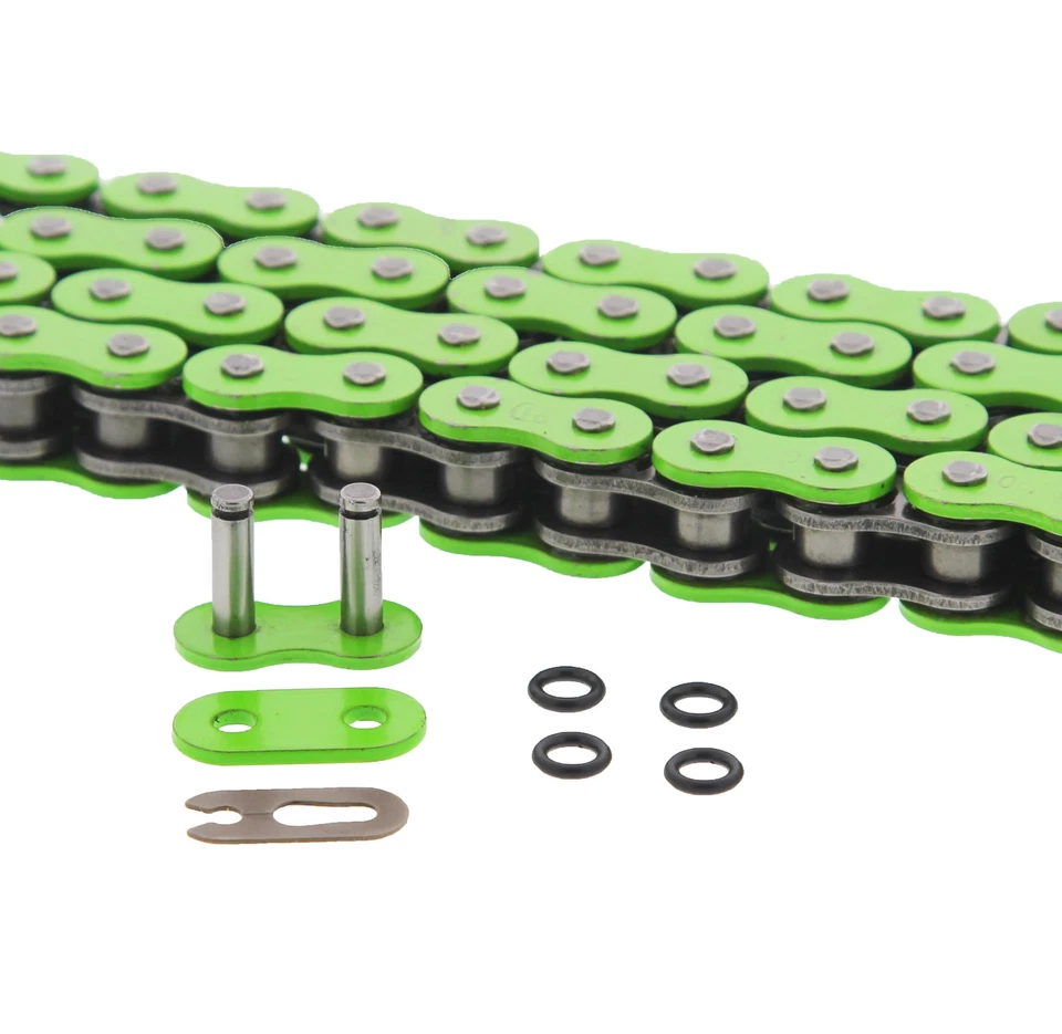 Cadena y piñón Kawasaki KLX650R 650 R 1993-1996 junta tórica verde 14/49 110 L Foto 4 de 4