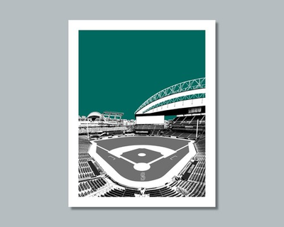 #ad T MOBILE PARK Seattle Mariners Photo Picture Stadium Skyline 8x10 11x14 16x20 WN $8.95