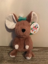 NWT Target Giggle Scape Brown Mouse with Green Hat Plush